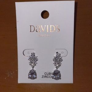 David’s Bridal dangly earrings